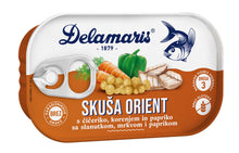 Naložite sliko v pregledovalnik galerije, Delamaris ORIENT skuša s čičeriko 125g