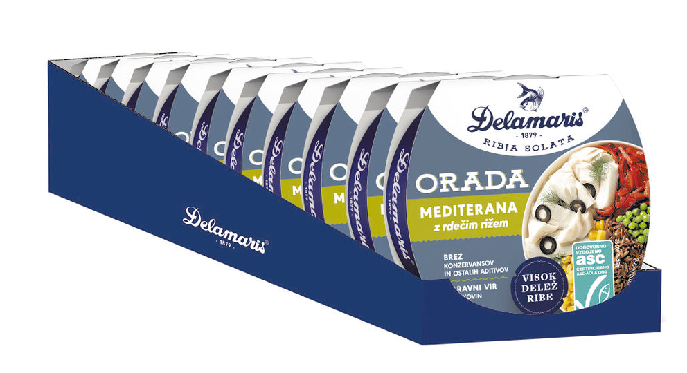 ORADA MEDITERANA Z RDEČIM RIŽEM MULTIPACK 10 x 170 g