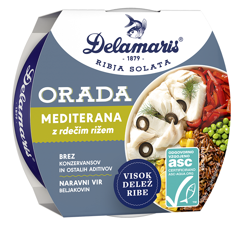 ORADA MEDITERANA Z RDEČIM RIŽEM 170 g