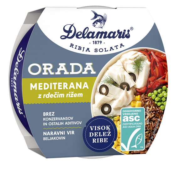 ORADA MEDITERANA Z RDEČIM RIŽEM 170 g