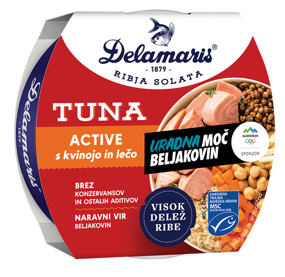 TUNA ACTIVE S KVINOJO IN LEČO 170 g