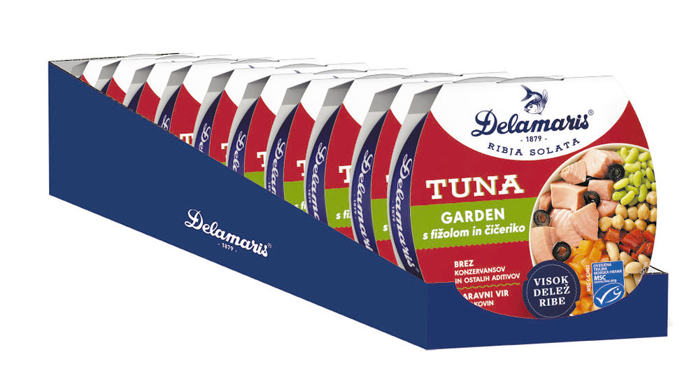 TUNA GARDEN S FIŽOLOM IN ČIČERIKO MULTIPACK 10 x 170 g