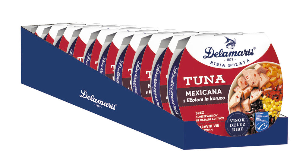 TUNA MEXICANA S FIŽOLOM IN KORUZO MULTIPACK 10 x 170 g