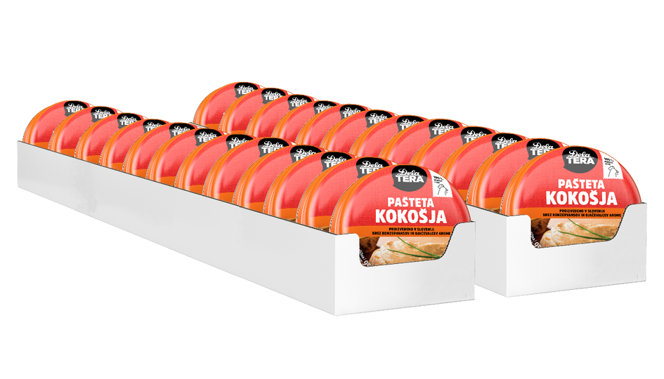 Delatera KOKOŠJA pašteta MULTIPACK 24 x 95g