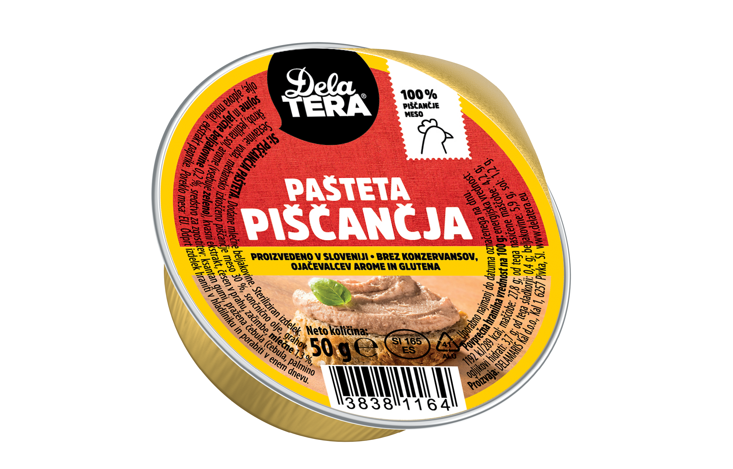 Delatera piščančja pašteta 50g