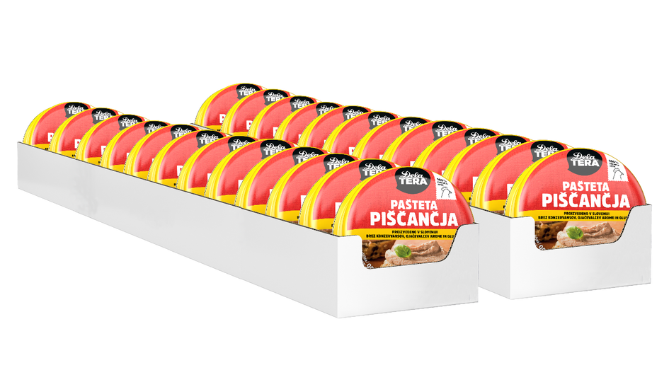 Delatera piščančja pašteta MULTIPACK 24 x 95g