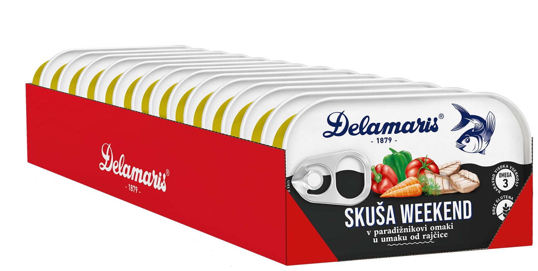 Delamaris WEEKEND skuša z zelenjavo MULTIPACK 14 x 125g