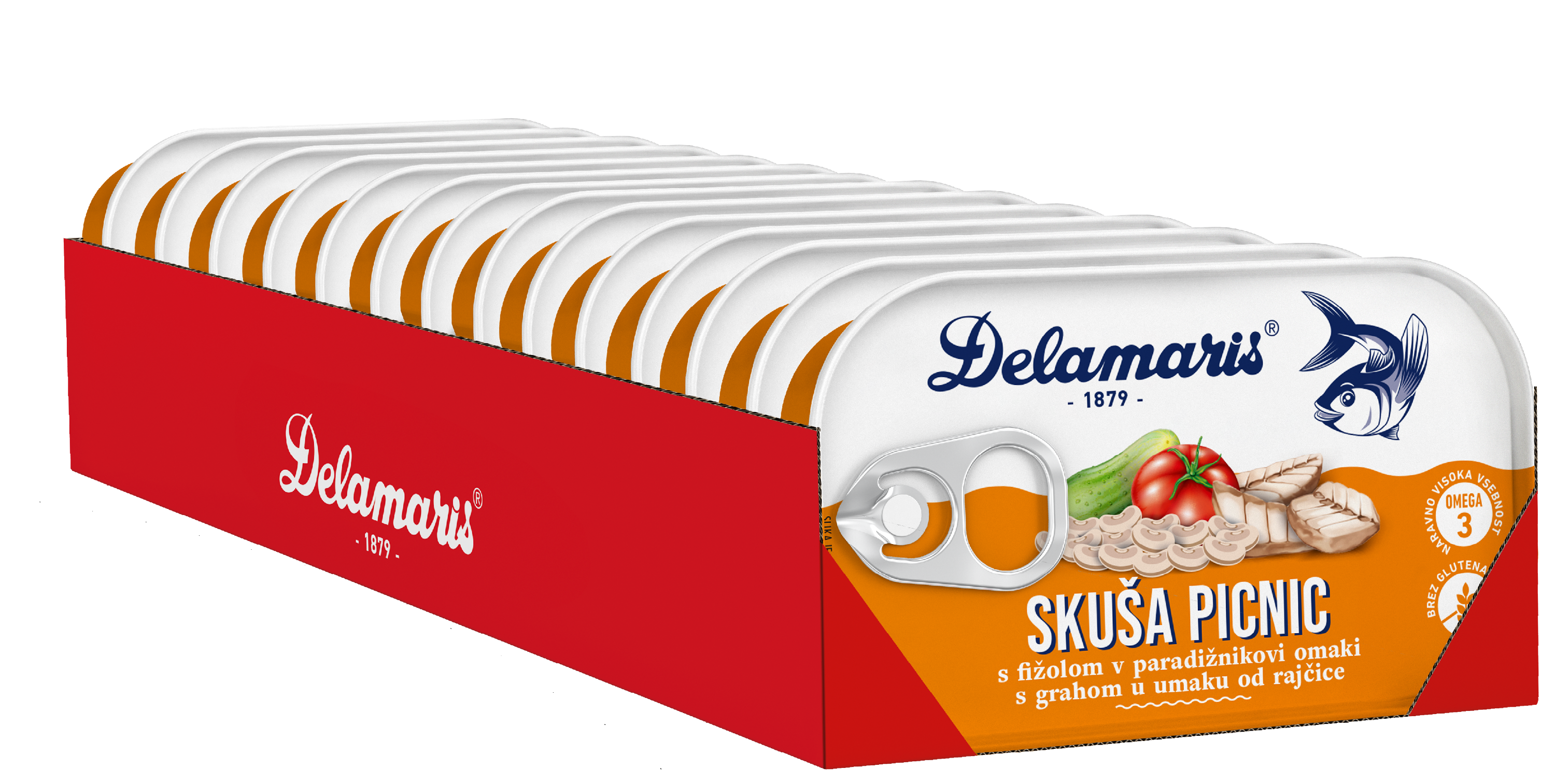 Delamaris PICNIC skuša z zelenjavo 125g