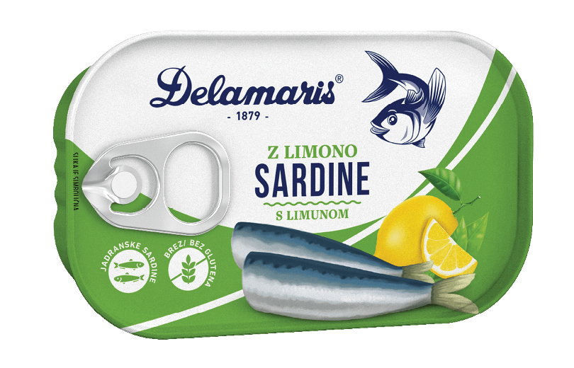 Delamaris sardine Z LIMONO 90g