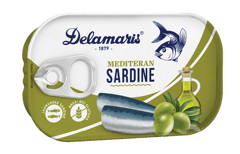 Delamaris sardine MEDITERAN 90g