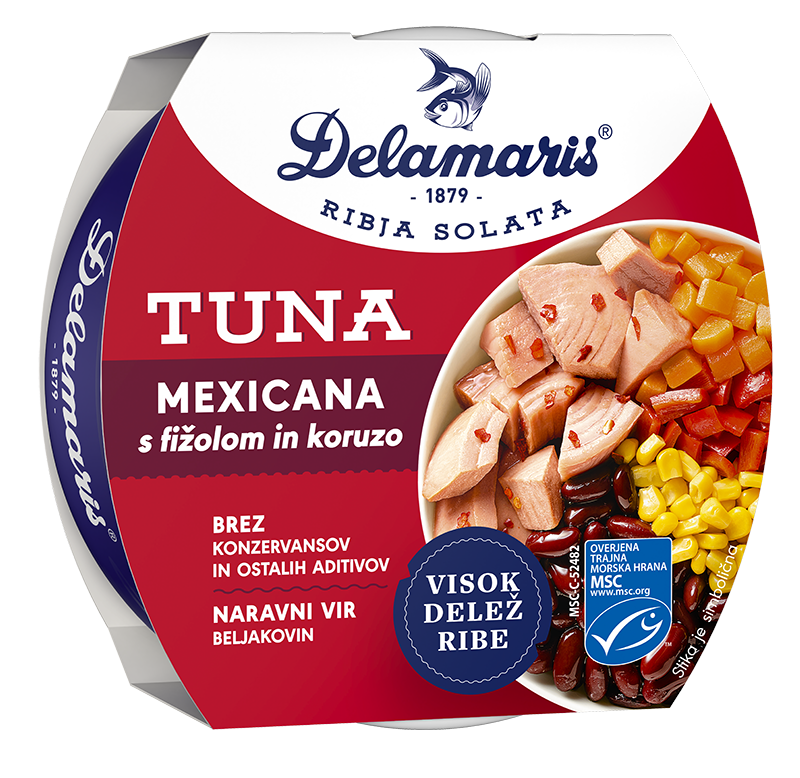 TUNA MEXICANA S FIŽOLOM IN KORUZO 170 g