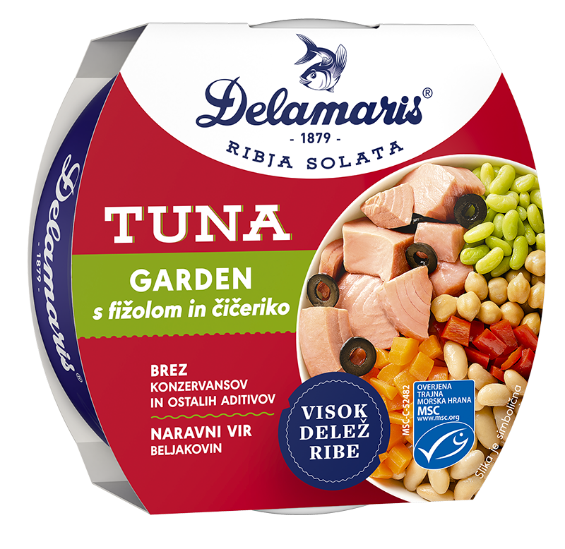 TUNA GARDEN S FIŽOLOM IN ČIČERIKO 170 g