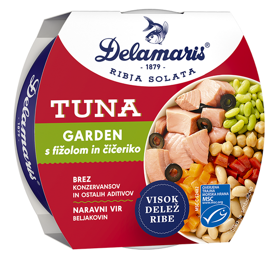 TUNA GARDEN S FIŽOLOM IN ČIČERIKO 170 g