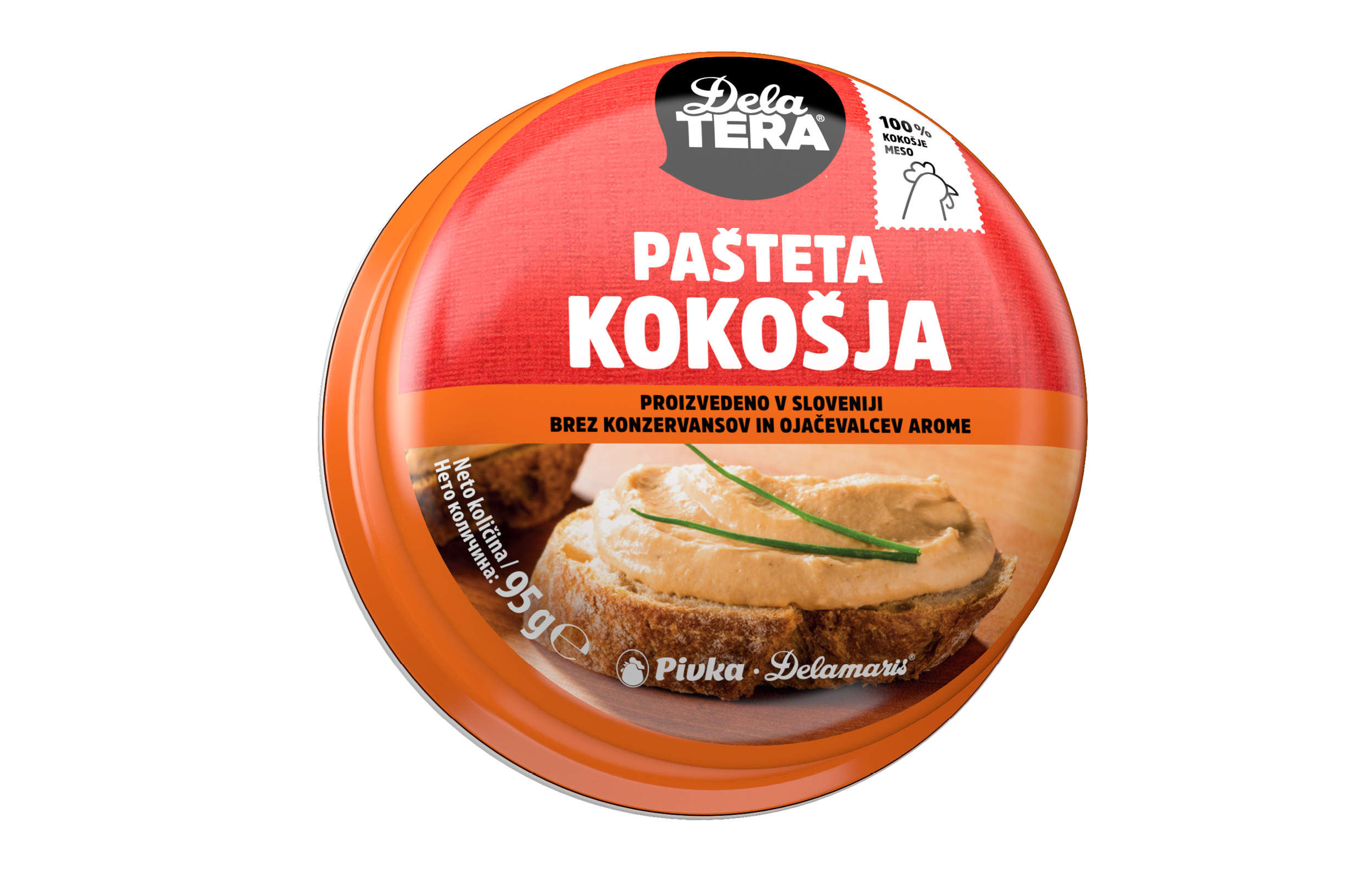 Delatera KOKOŠJA pašteta 95g