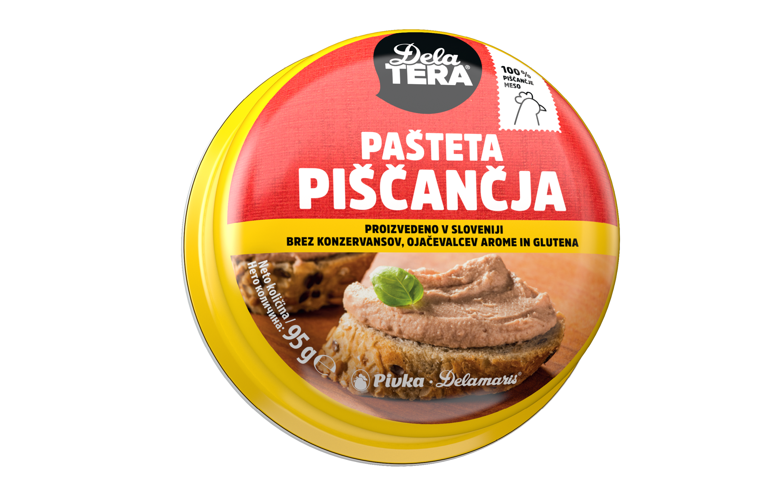 Delatera piščančja pašteta 95g