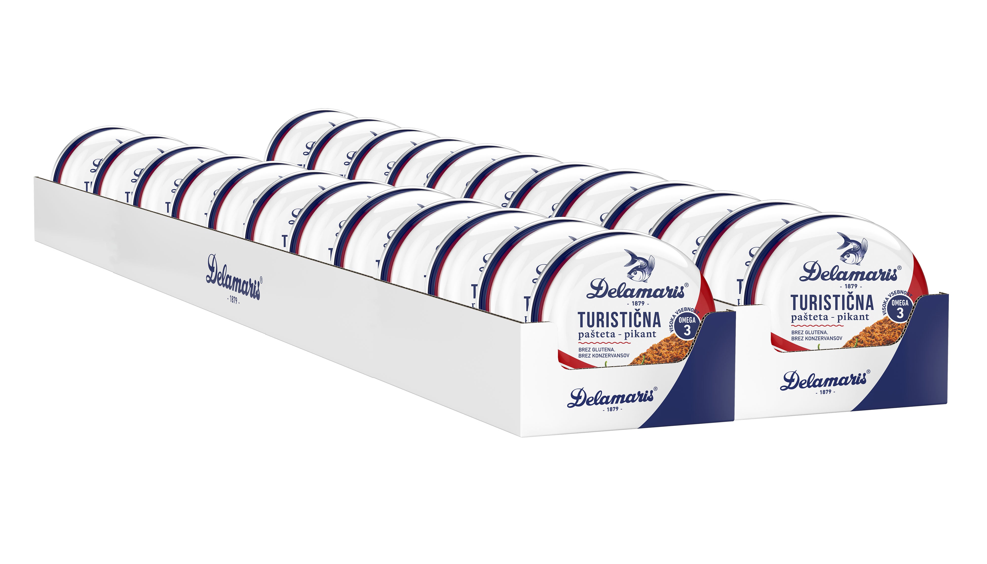 Delamaris TURISTIČNA PAŠTETA PIKANT MULTIPACK 24 x 95g
